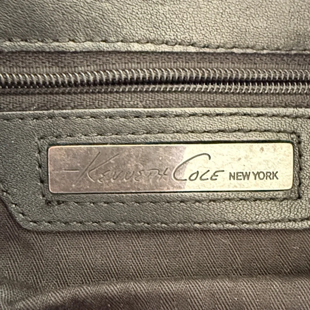 Kenneth Cole leather black hobo bag purse  EUC